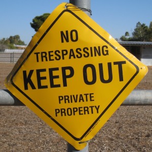 No Trespassing signs can lead to aggravated criminal trespass charges